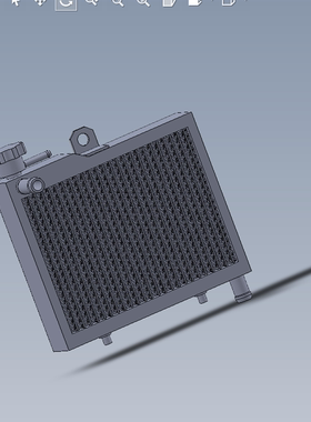 汽车散热器模型设计图01200531图纸（SLDPRT文件格式）