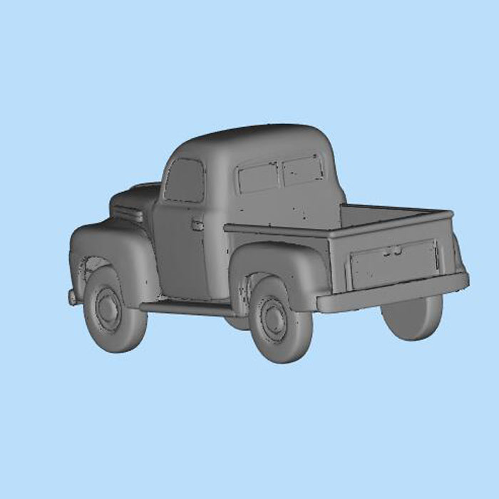 STL老式货车模型01250711三维图纸（stl格式）