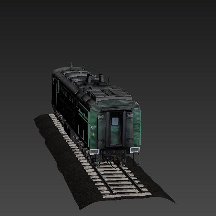 绿皮火车模型01200515三维图纸(dmax/obj格式)