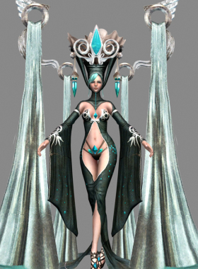 墨衣女官01200619三维图纸（OBJ/3DMAX格式）