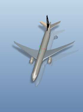 波音777-300ER飞机模型3D图纸（STP格式）