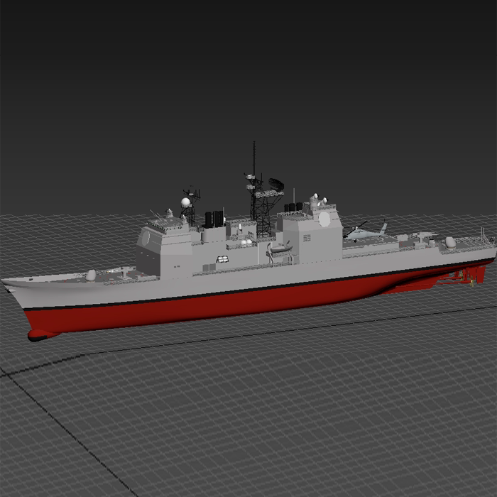 mg巡洋舰 ticonderoga模型三维图纸(3dmax/obj格式)