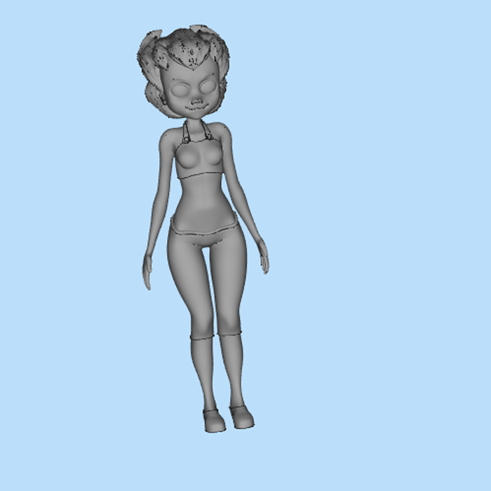 拆件版小美女01210119三维图纸（stl格式）