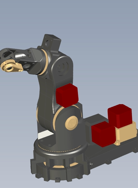 6自由度3d打印机机械臂模型01201110三维图纸（3DS/CATPart格式）
