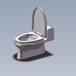 SLDASM格式 STEP 马桶01201210三维图纸 带马桶盖