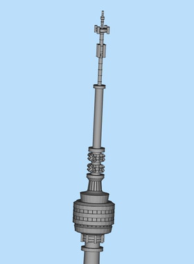 3D打印图纸stl格式龟山电视塔模型01200608（STL格式）