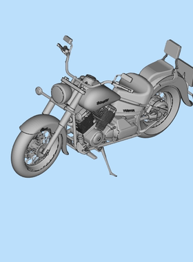 DragStar XVS650 V-Star 摩托车01211118 三维图纸（stl格式）