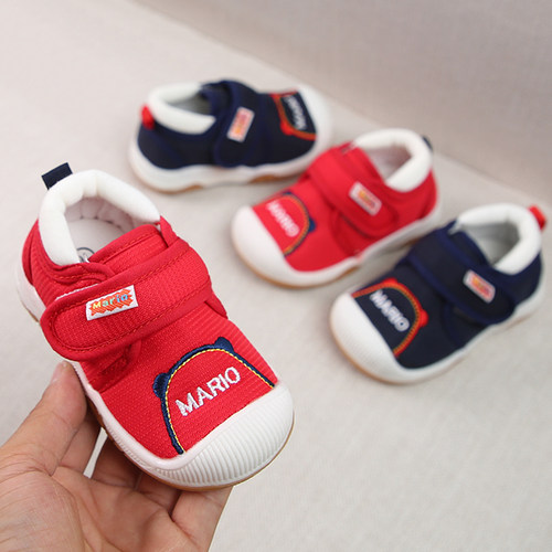 婴儿步鞋软底春秋男宝布鞋秋季