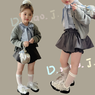 女童宝宝条纹个性气质时髦衬衣