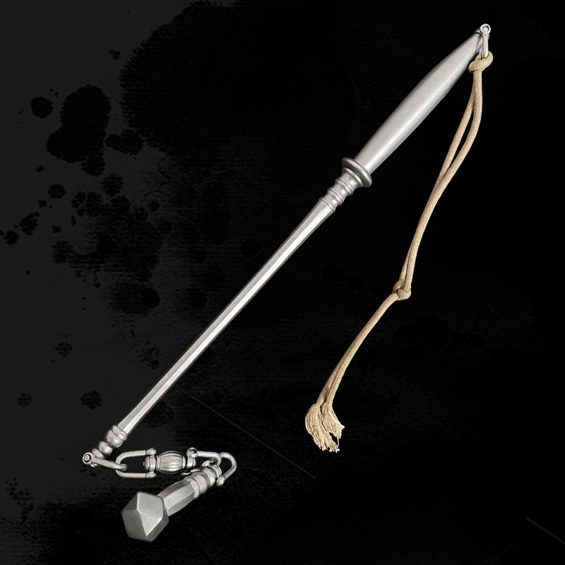 览兵集仿古辽金链锤兵器一比一复刻车载合法户外防身钝武器棍防狼