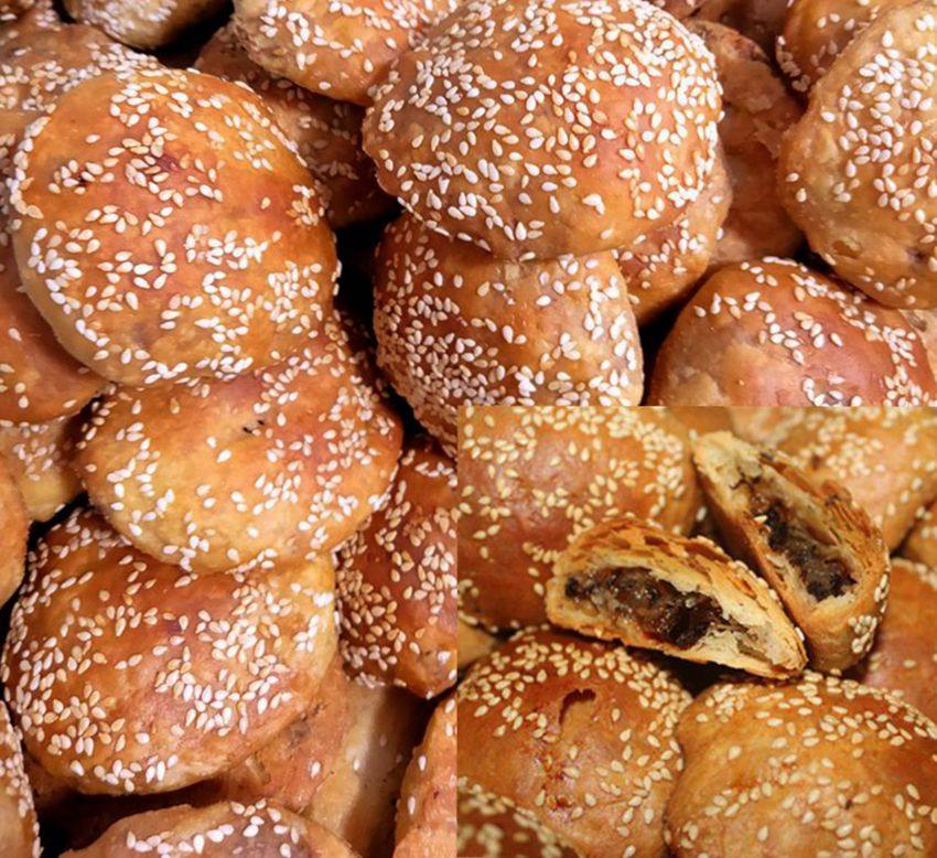 浙江特产大胖子纯手工酥饼 金华梅干菜 新登干菜烧饼 10个起拍