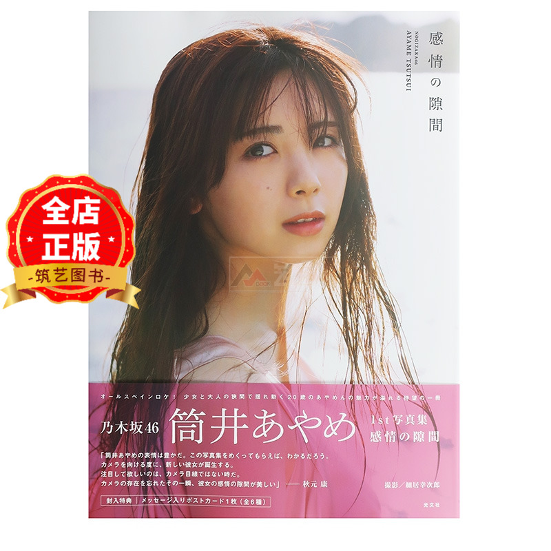 现货 日版】乃木坂46筒井彩芽写真集 筒井彩萌1st写真集 感情の隙間  筒井あやめ1st写真集 9784334106621