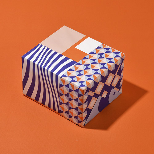 PaperPlay格子拼色包装纸