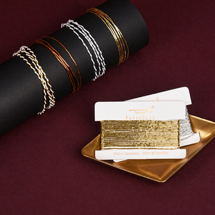 【现货】PaperPlay 手工缎带丝带织带/进口礼物包装缎带 2米起售