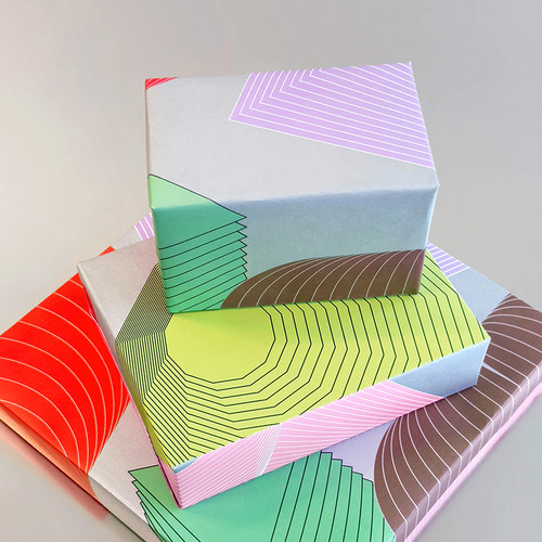 【现货】PaperPlay 原创银色积木包装纸 生日圣诞节礼物 包书纸