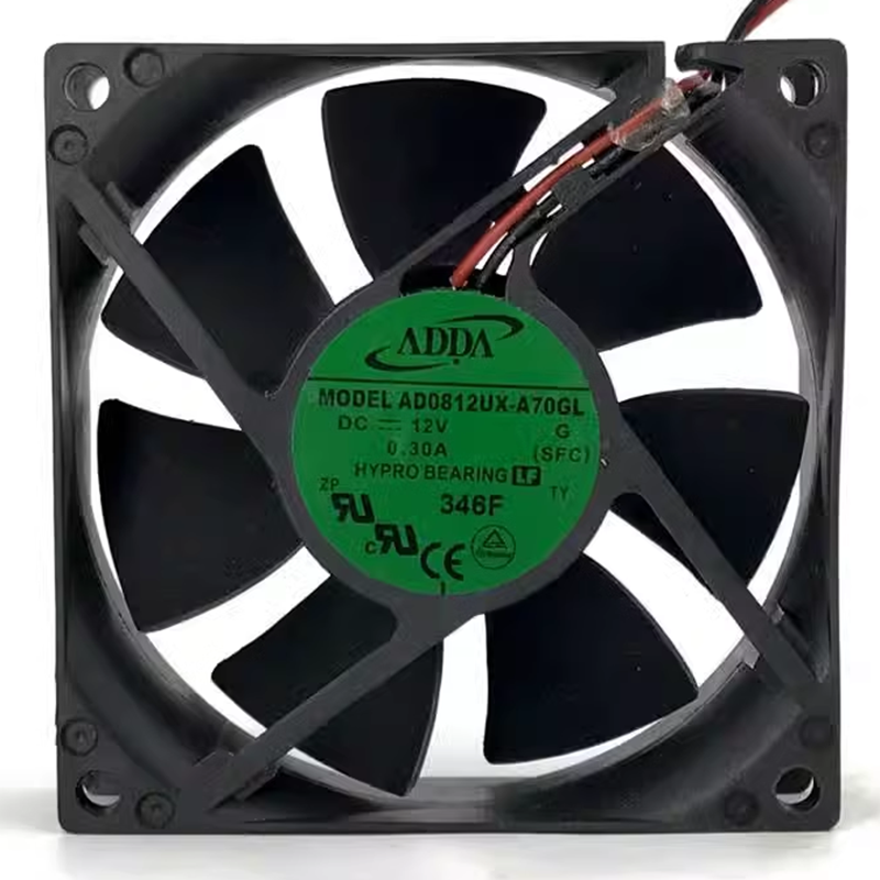 原装ADDA AD0812UX-A70GL DC12V 0.30A 8025 8CM 大风量散热风扇