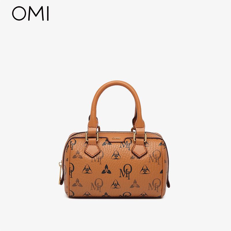 欧米OMI2021新款时尚ins单肩斜垮包百搭复古小众设计波士顿枕头包