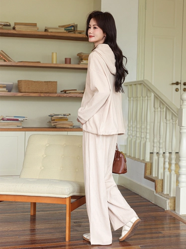 Демисезонный вельветовый комплект для беременных, толстовка с капюшоном, комбинезон, модные штаны, на шнурках