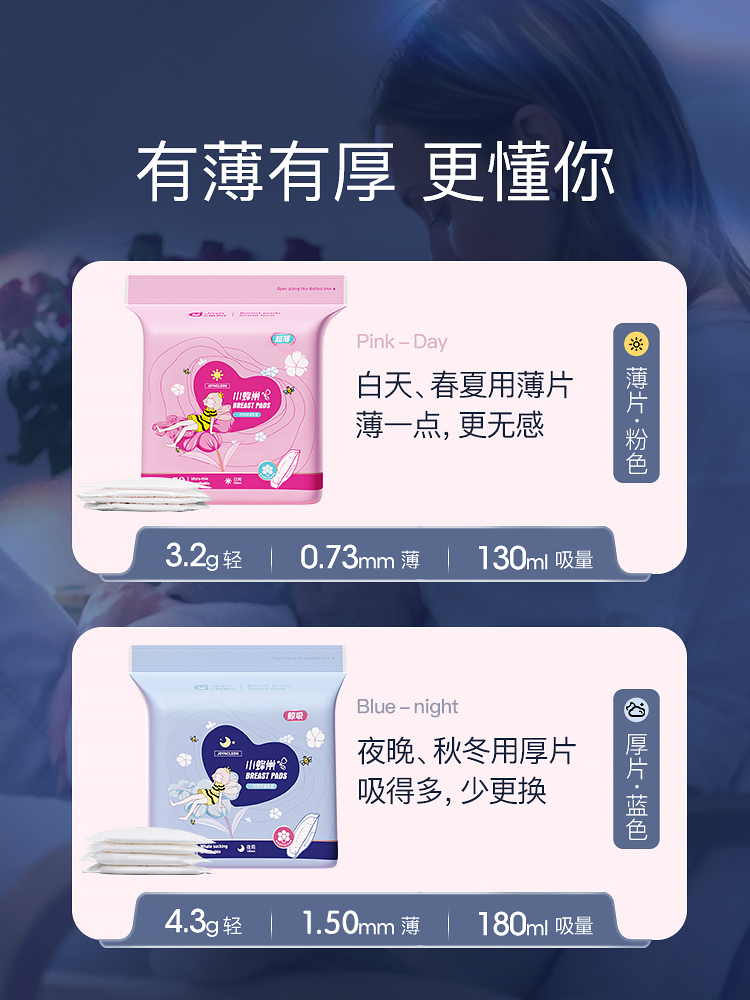 Jingqi anti-leakage breast pads, lactation, summer, autumn and winter, postpartum ultra-thin and leak-proof disposable breast pads, breast patches, pregnant women