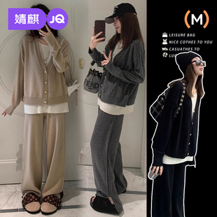 针织上衣卫衣休闲两件套2023新款 洋气时髦长袖 春秋女 时尚 孕妇套装