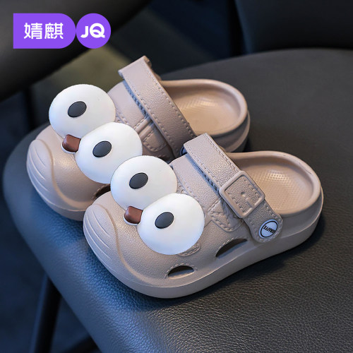 JQ婧麒夏季男女童卡通软底洞洞鞋