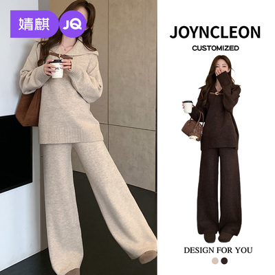 婧麒孕妇装新款加厚毛衣套装