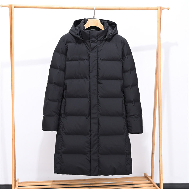 优家冬男无缝羽绒大衣90%保暖
