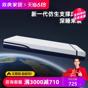 双虎星际舱床垫太空记忆棉零重力慢回弹护脊22cm厚垫双人压缩卷包