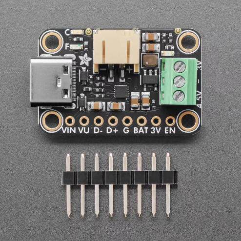 6092 BQ25185 USB / DC / Solar Charger with 3.3V Buck Board
