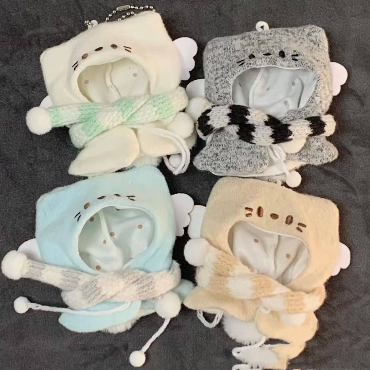 斗篷唱诗班10cm棉花娃娃正常厘米体海星体可爱头套换装娃衣