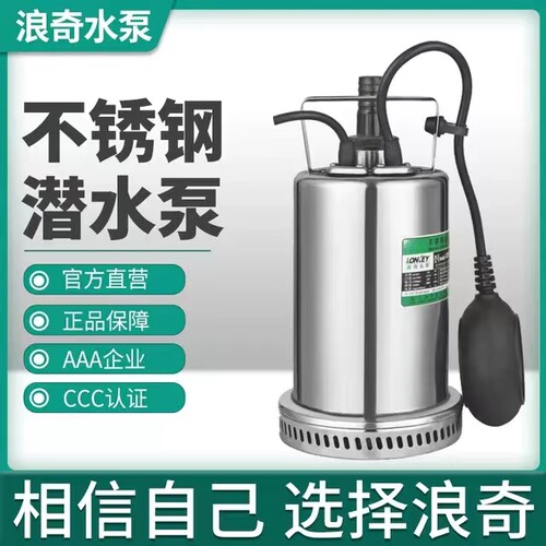 LONKEY浪奇水泵304不锈钢小功率花园泵自动潜水泵