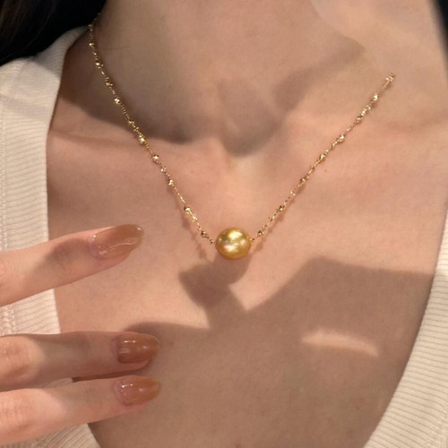 金珠天然珍珠路路通仙女项链秋冬高级吊坠女轻奢新款带礼盒