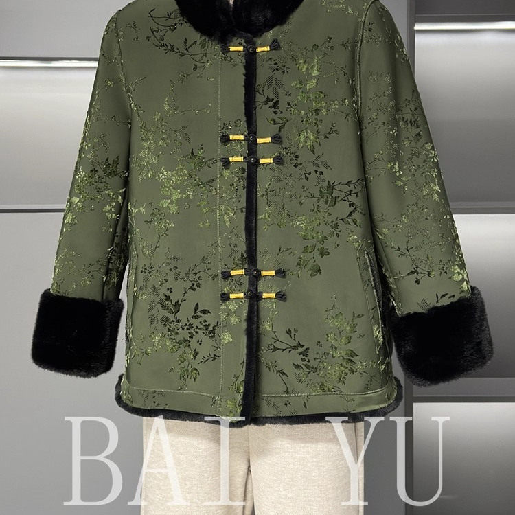 新中式洋气妈妈冬装外套皮毛一体大衣女中老年时尚唐装双面穿皮草,女装/女士精品,中老年女装,淘宝优惠券,粉丝福利购,淘宝优惠卷