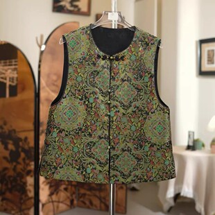 款 四季 轻奢新中式 国风百搭四季 双面双穿马甲 新款 绿野仙踪