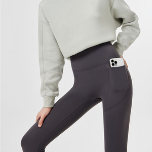 秋冬高腰提臀收腹鲨鱼裤大码手机铅笔裤加绒保暖口袋打底裤芭比裤