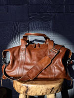Slow time large-capacity travel bag, genuine leather fitness bag, cowhide fashionable business casual crossbody bag, single-shoulder handbag thumbnail 5