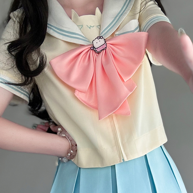 迷喵领结】布丁熊原创JK制服纯色领结水手服配饰2025新款