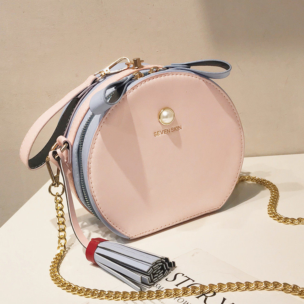 2020新款单肩斜跨包简约时尚女包高级感洋气小圆包网红包韩版潮在类目 箱包皮具/热销女包/男包, 女士包袋中 - 来自Buy2taobao.com提供专业的淘宝代购服务