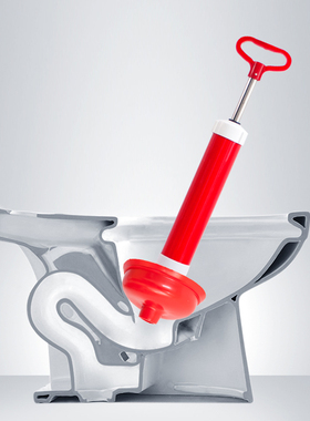 平安大通红色气筒马桶疏通器