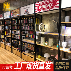 手机壳数码店配件展柜货架展示架带灯箱挂柜展示柜产品靠墙陈列柜