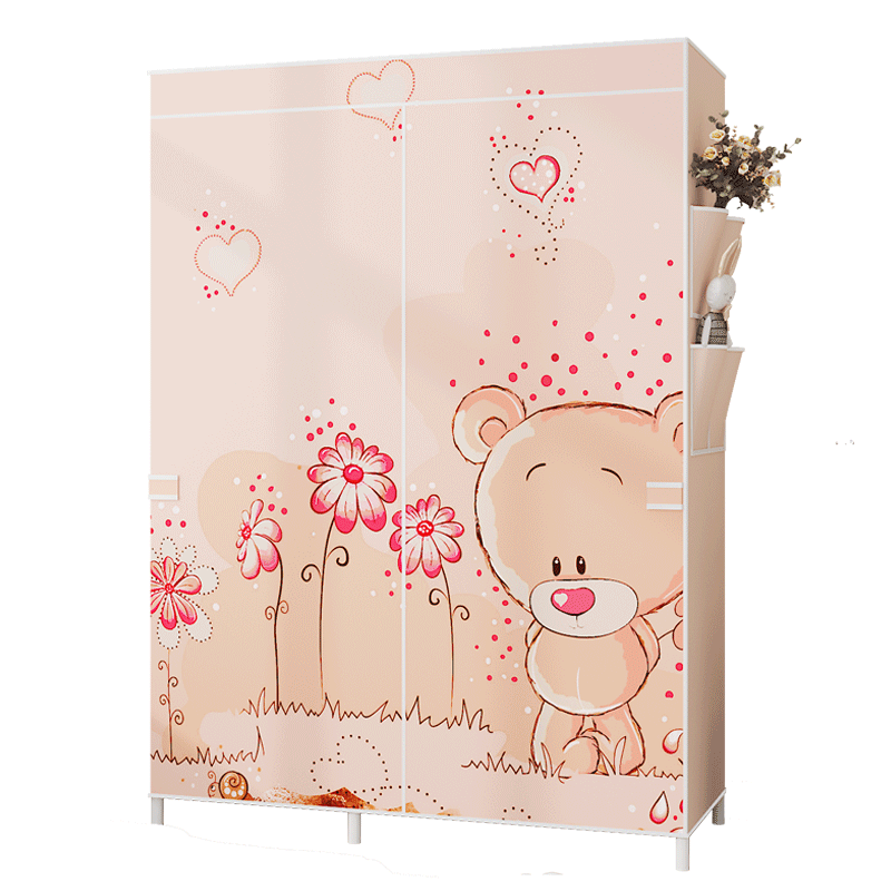 衣帽架防尘落地衣柜卧室内简易家用房间租房宿舍挂衣服物收纳置物