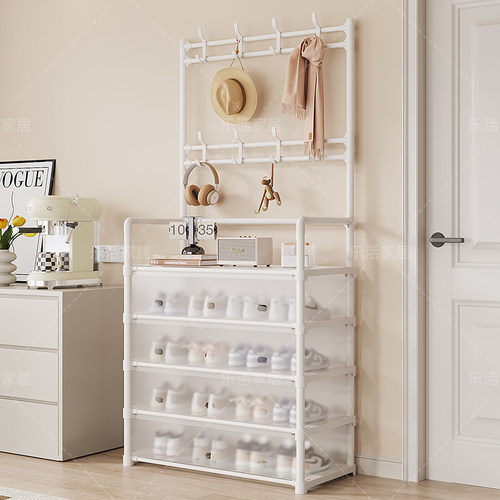 鞋帽一体架多层带门防尘