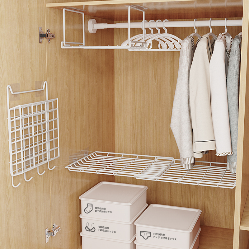 【宿舍柜子分层】收纳悬挂置物架