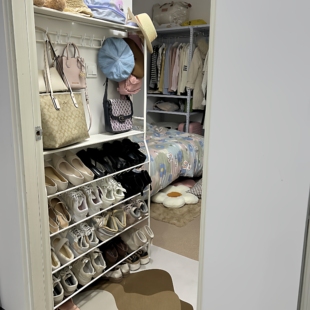 超薄鞋架子省空间家用门口后玄关夹缝靠墙多层收纳置物架金属结实