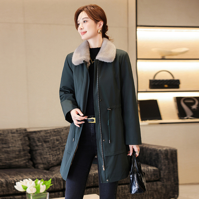 2025冬季新款修身派克服燕夫人