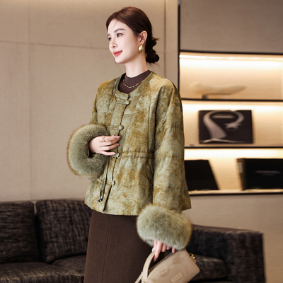 新中式国风羽绒服女2025冬季新款