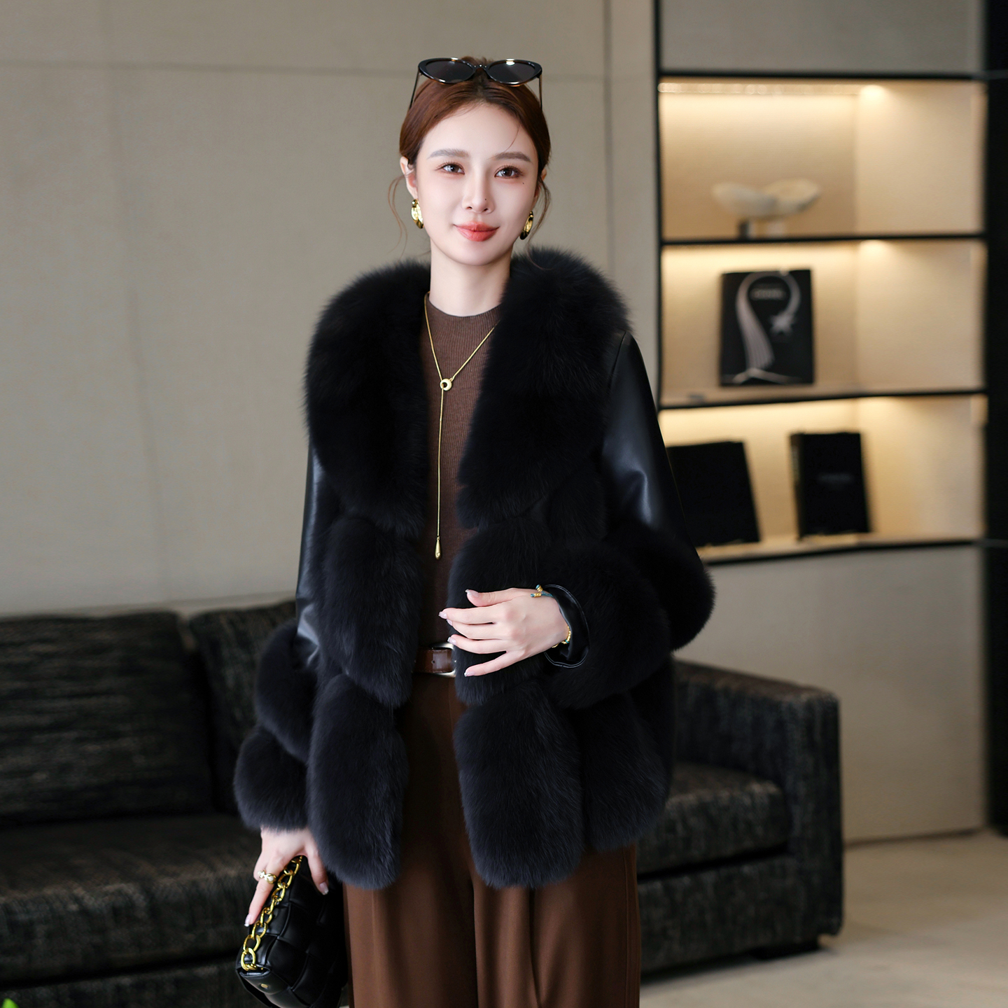 真皮羽绒服女2025冬季新款