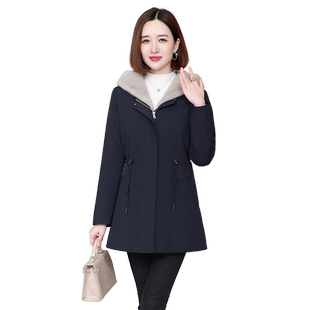 派克服女2025冬季新款加厚水貂内胆可拆卸海宁皮草尼克服外套短款