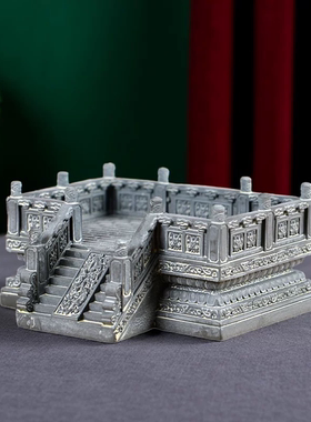 中式青砂石步步高升建筑摆件模具