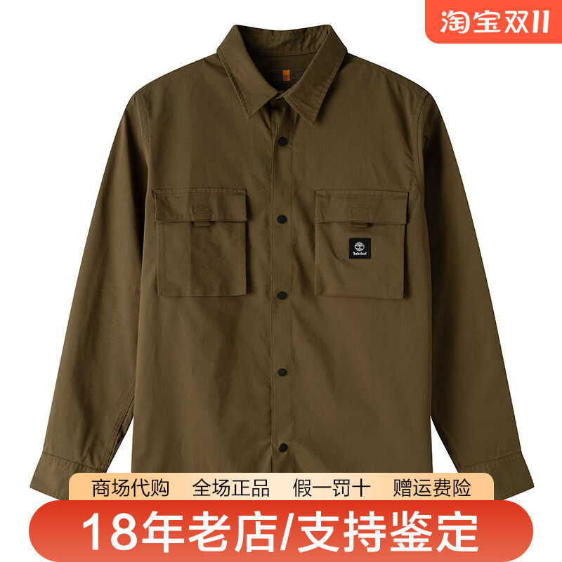Timberland添柏岚男装户外宽松舒适长袖衬衫外套休闲夹克A68WU